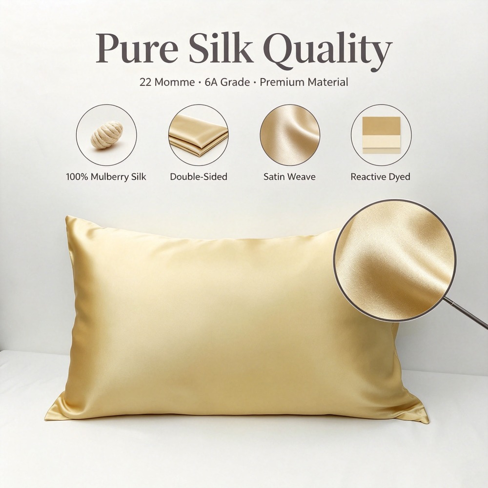 Наволочка из шелка тутового ше – обзор и цена Silk Pillowcase