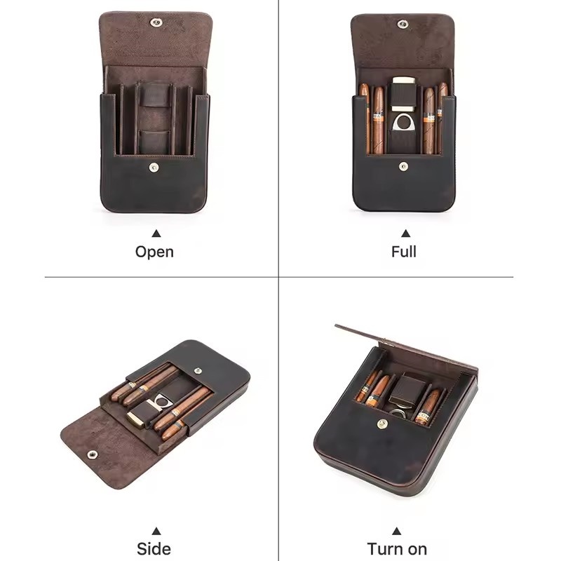 Портативный футляр для сигар,  – обзор и цена Premium Cigar Case