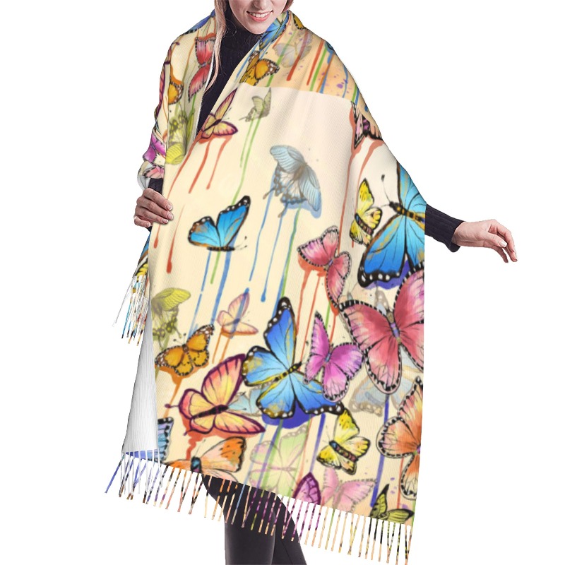 Ретро-шарф из кашемира с принт – обзор и цена Cashmere Scarf