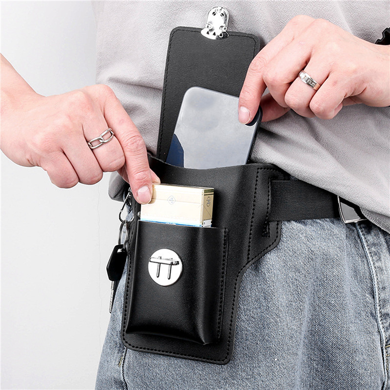 Поясная сумка для телефона для – обзор и цена Leather Wallet Men